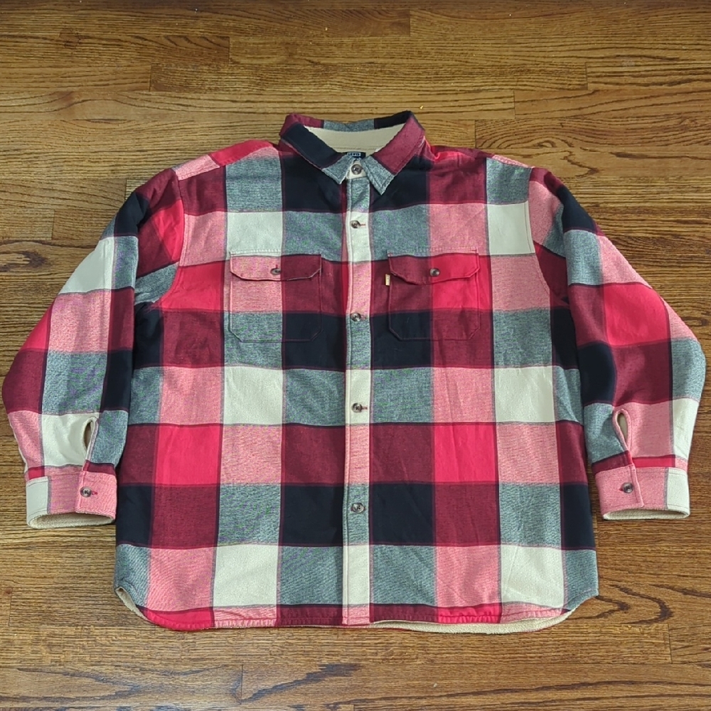 Levi's Fleece Lined Plaid Jacket